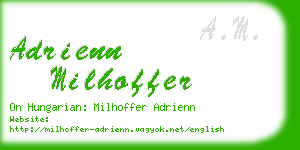 adrienn milhoffer business card